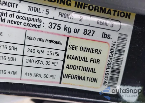 2014 Ford Focus Se из США, поврежденный, VIN 1FADP3F2XEL194748